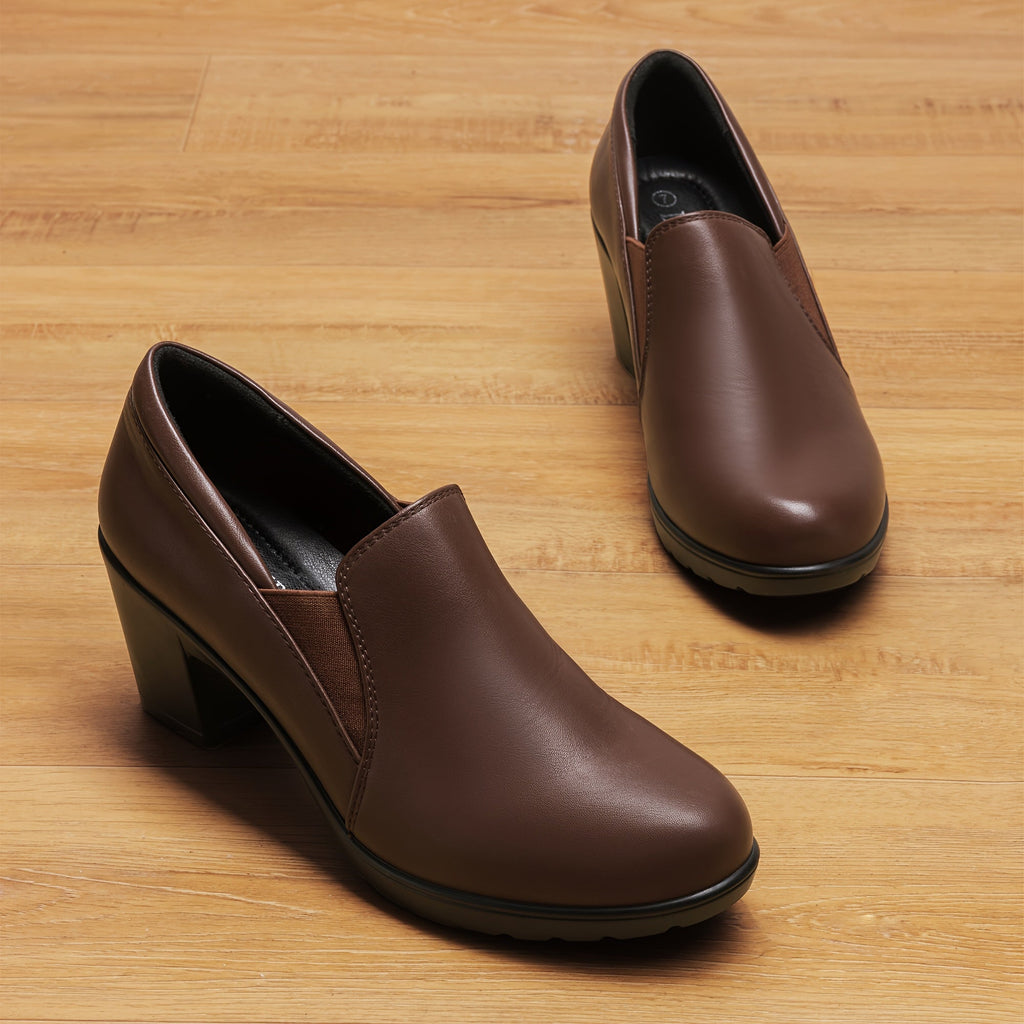 P|H - Block Heel Comfort Loafers Judith
