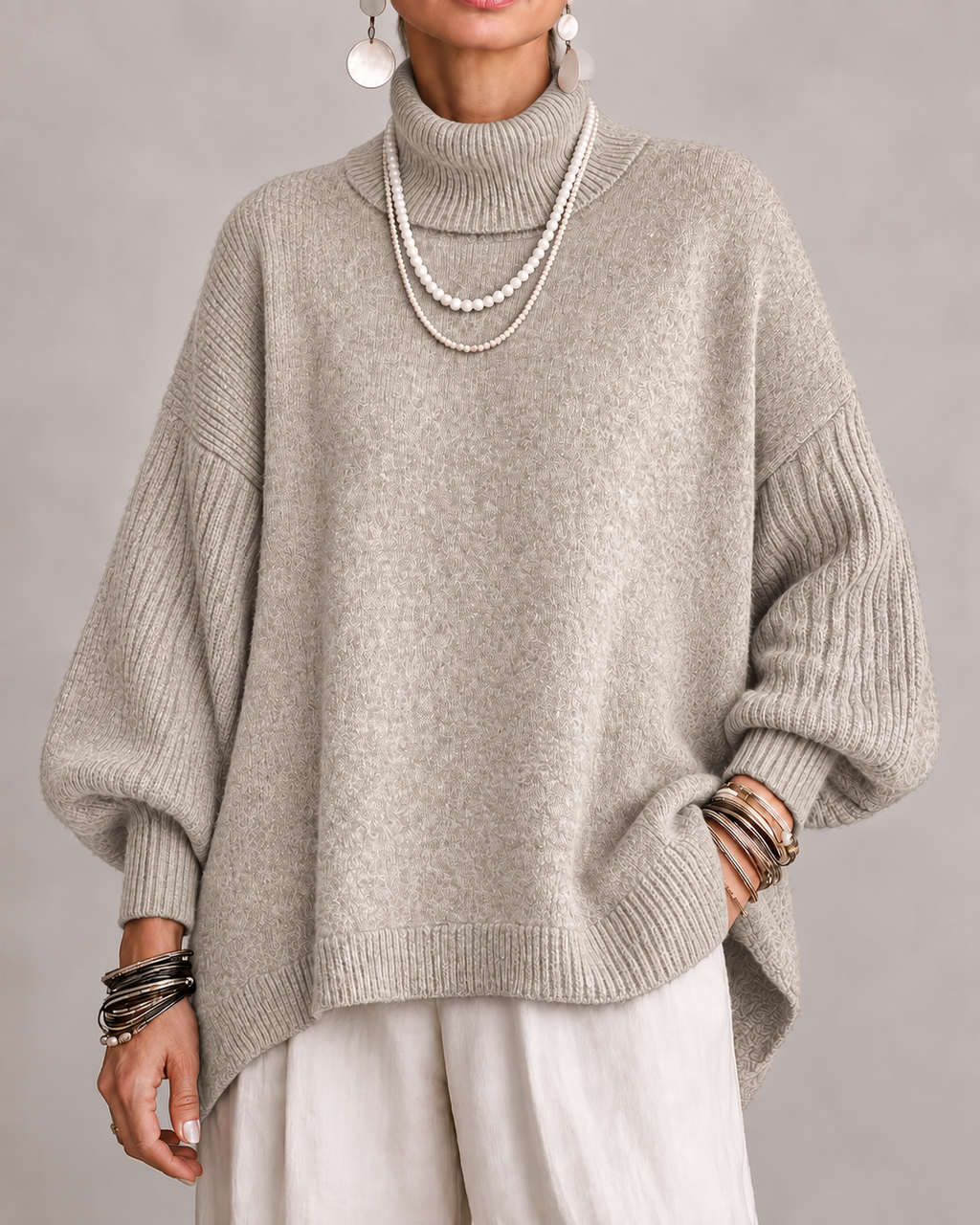 P|H - Oversized Turtleneck Sweater Sharon