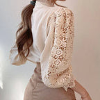 P|H - Long Sleeve Lace Detail Shirt Tove