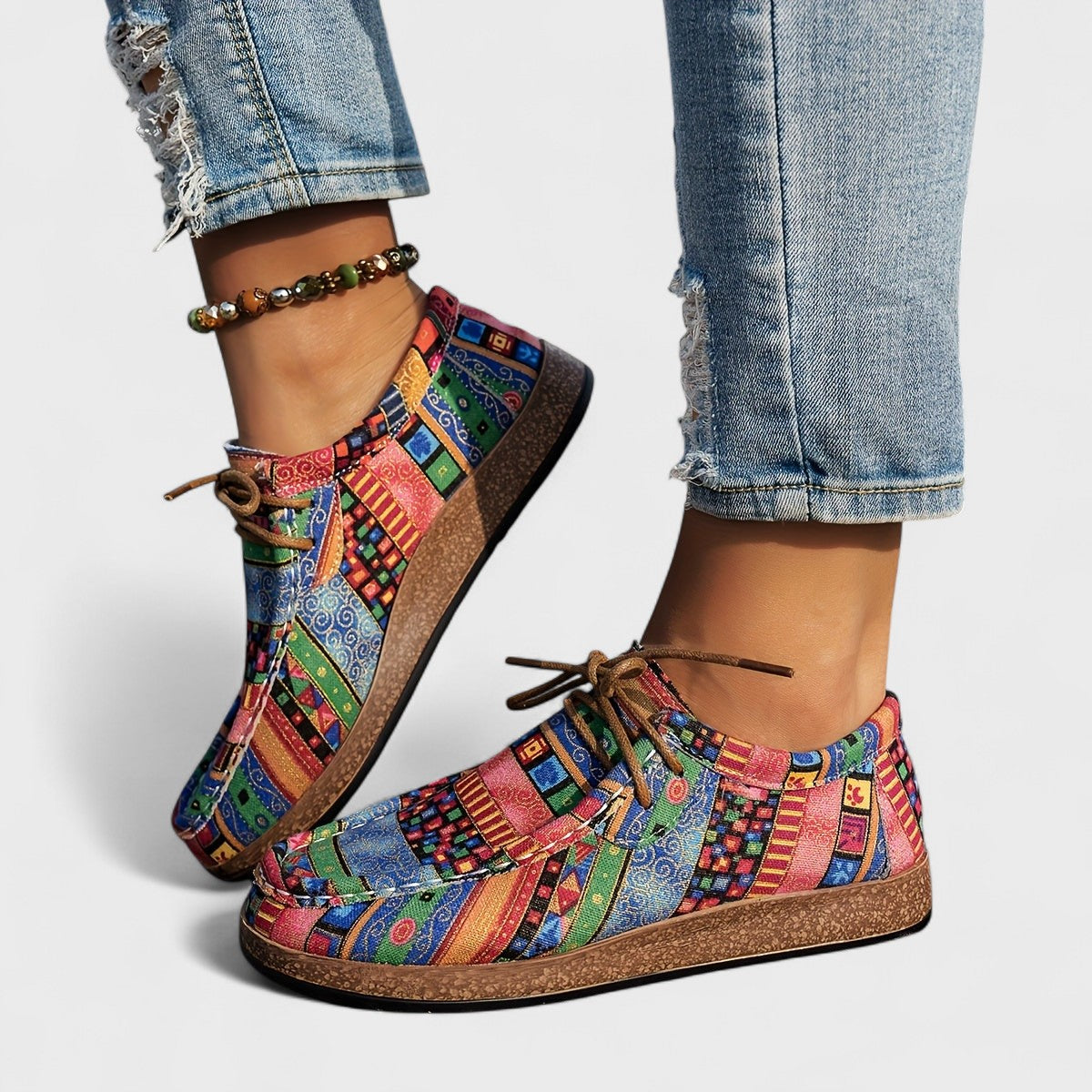 P|H - Bohemian Patchwork Comfort Sneakers Carol