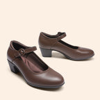 P|H - Cushioned Mary Jane Block Heels Donna