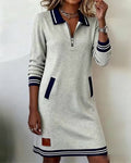 P|H - Zip Collar Knit Sweater Dress Judith