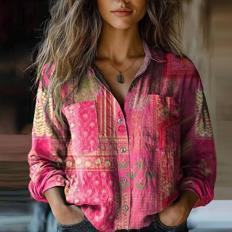 P|H - Retro Floral Print Blouse Nanna