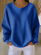 P|H - Waffle Knit Round Neck Pullover Evelyn