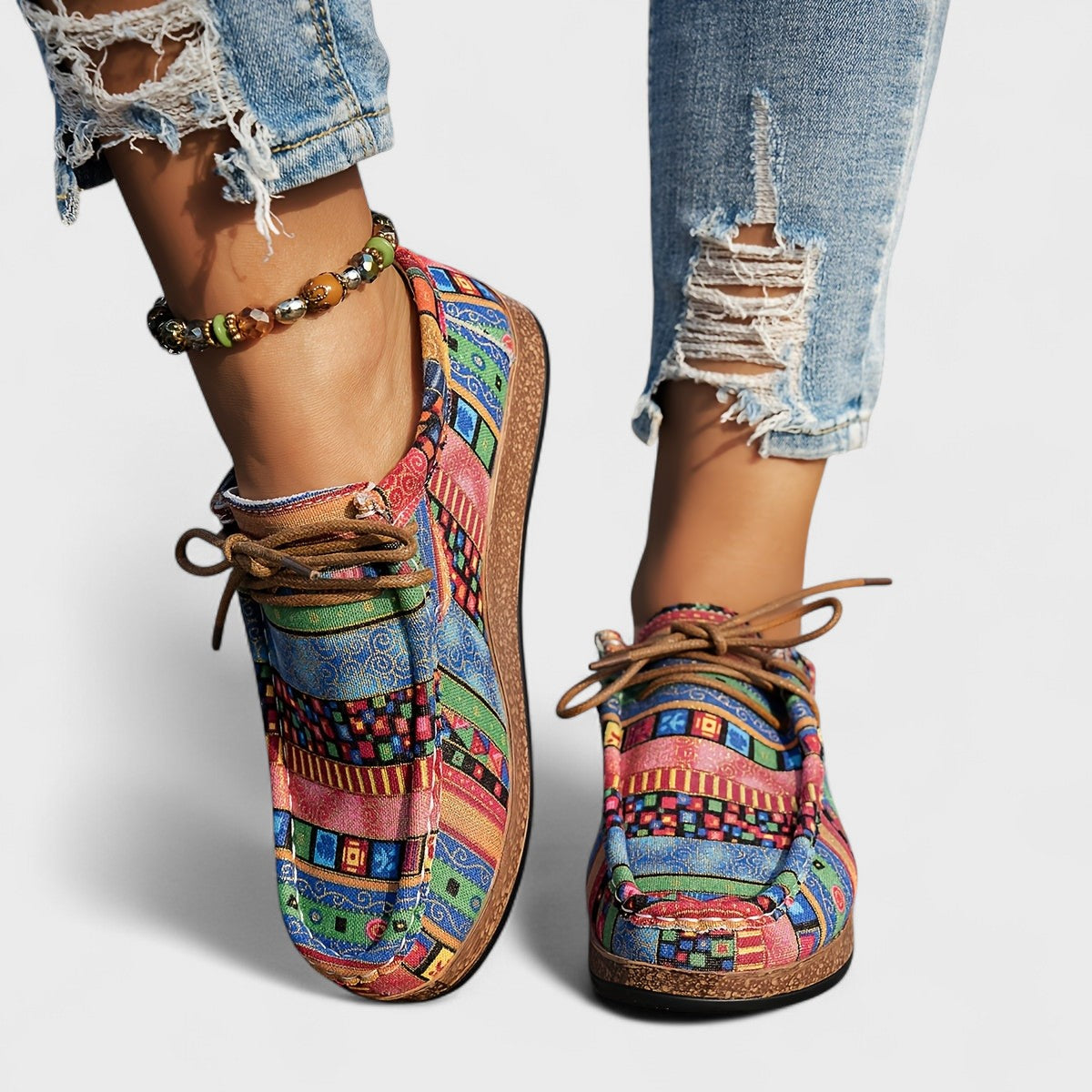 P|H - Bohemian Patchwork Comfort Sneakers Carol