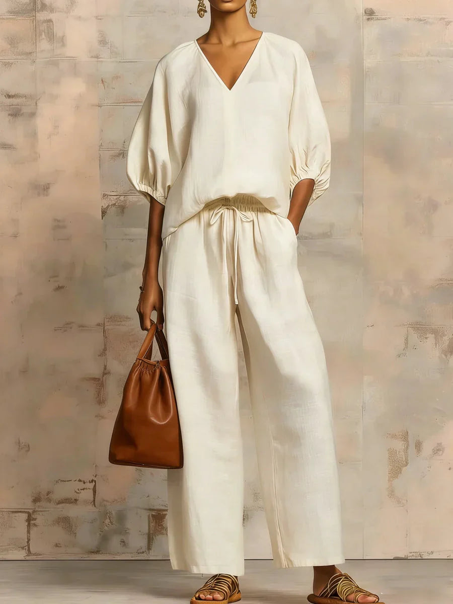 P|H - Relaxed Elegant Two-Piece Set Valencia