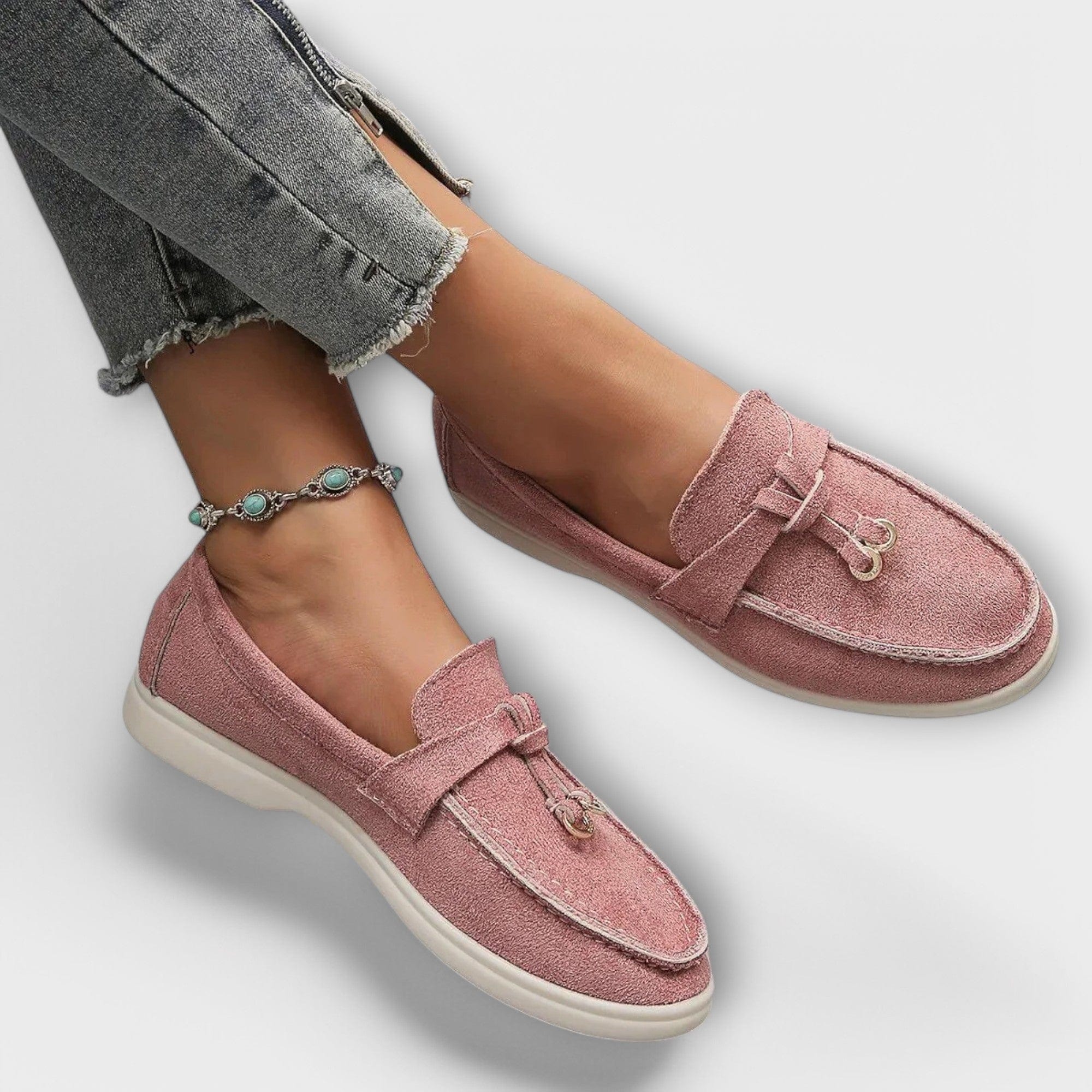 P|H - Soft Suede Slip-On Loafers Janet