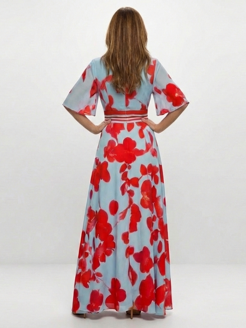 P|H - Sleeved Floral Maxi Dress Corinne