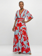 P|H - Sleeved Floral Maxi Dress Corinne
