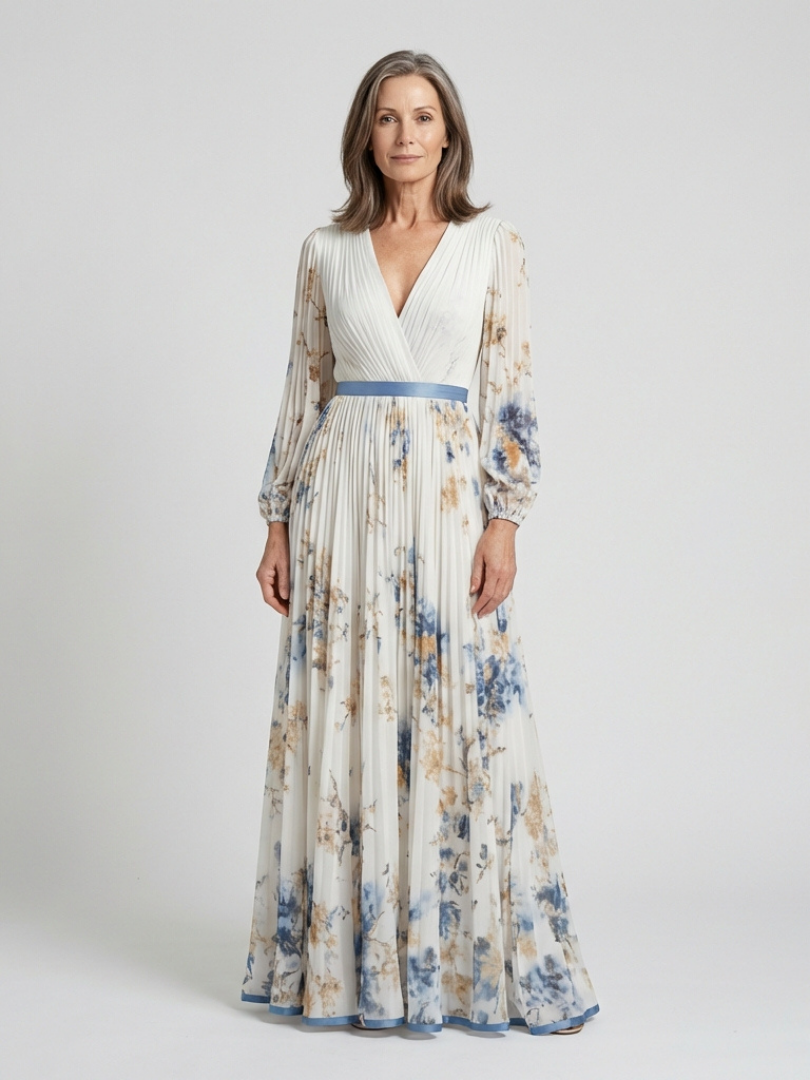 P|H - Long Sleeve Floral Maxi Dress Lavinia