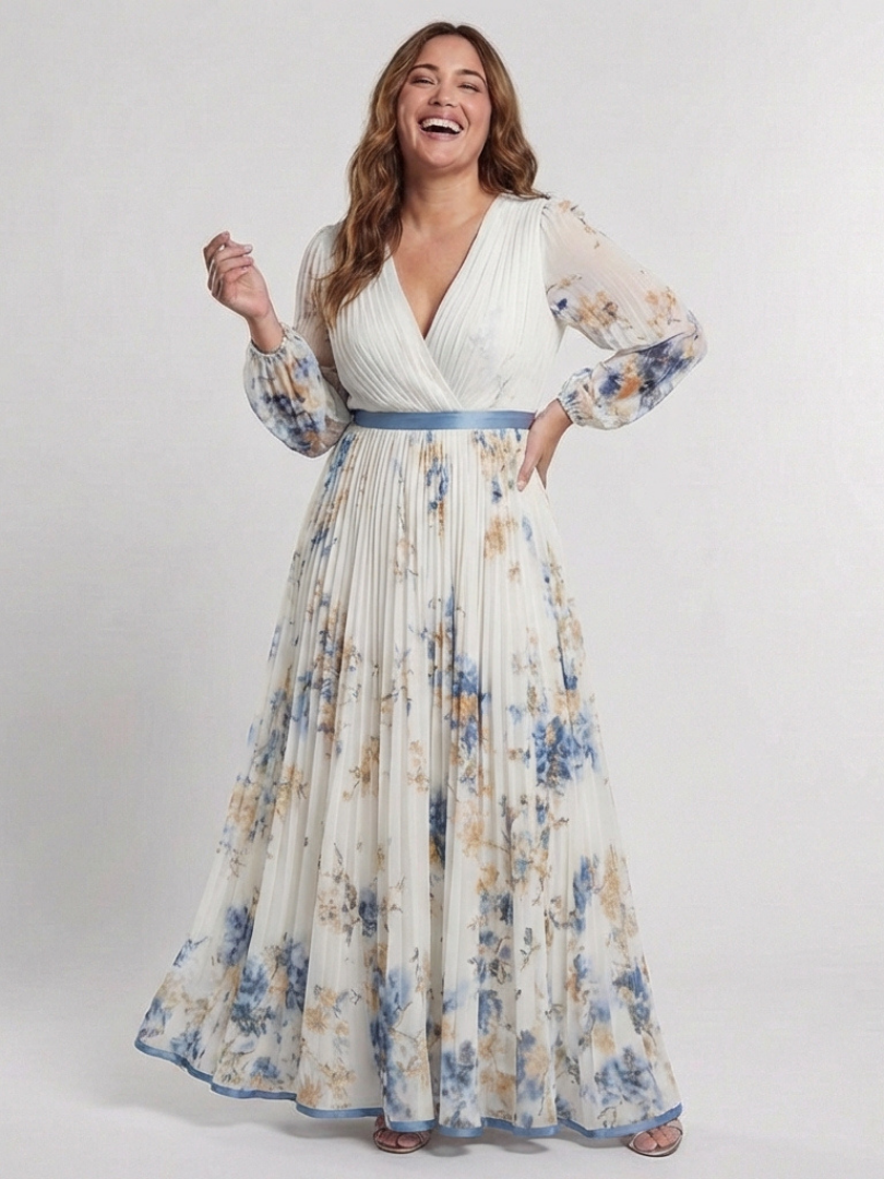 P|H - Long Sleeve Floral Maxi Dress Lavinia