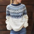P|H - Navy Snowflake Yoke Knit Sweater Catherine