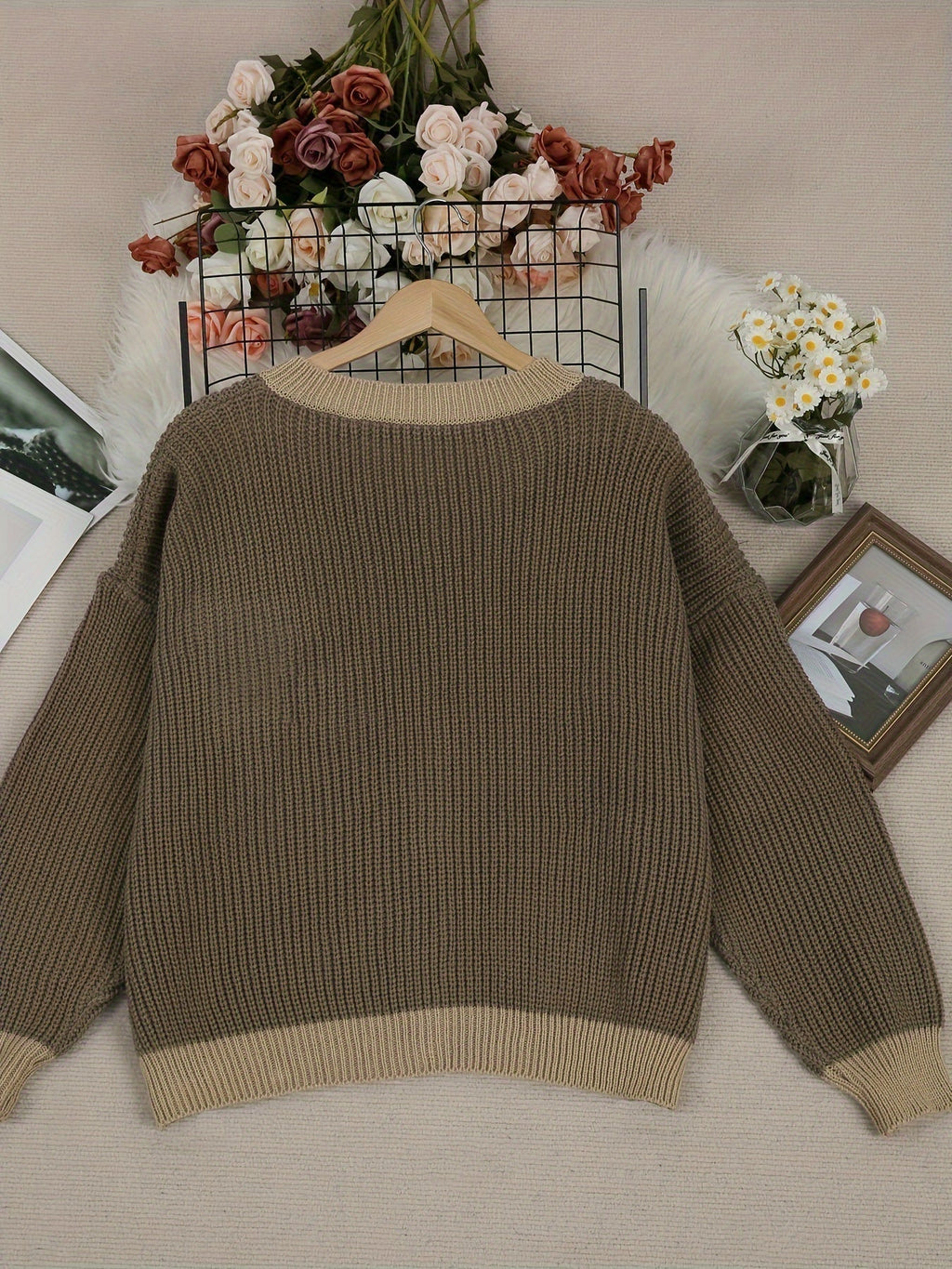 P|H - Waffle Knit Pocket Cardigan Brenda