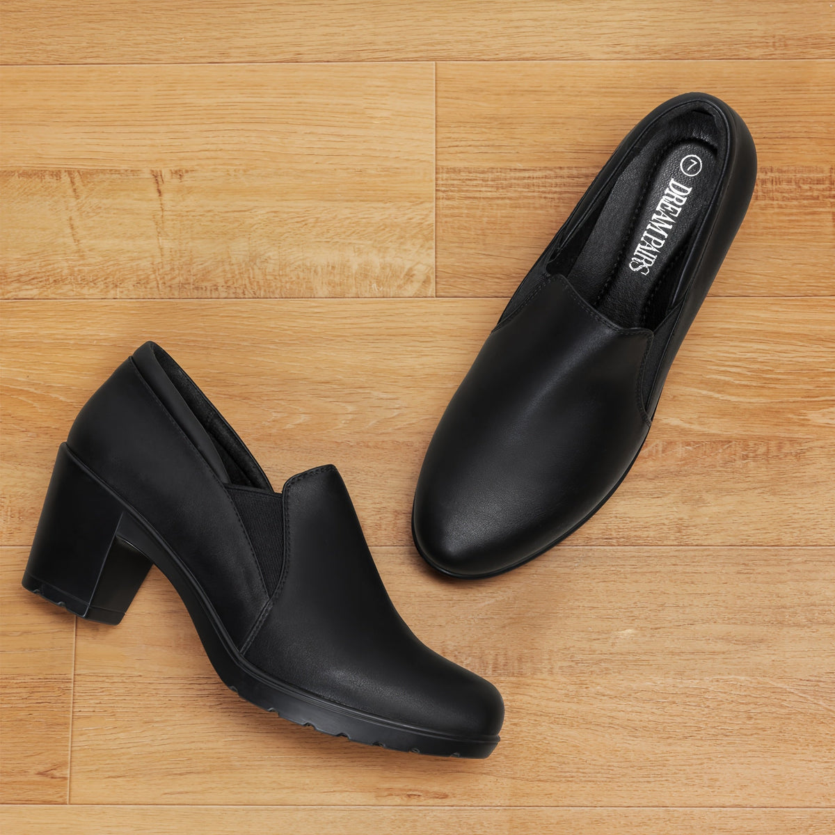 P|H - Block Heel Comfort Loafers Judith