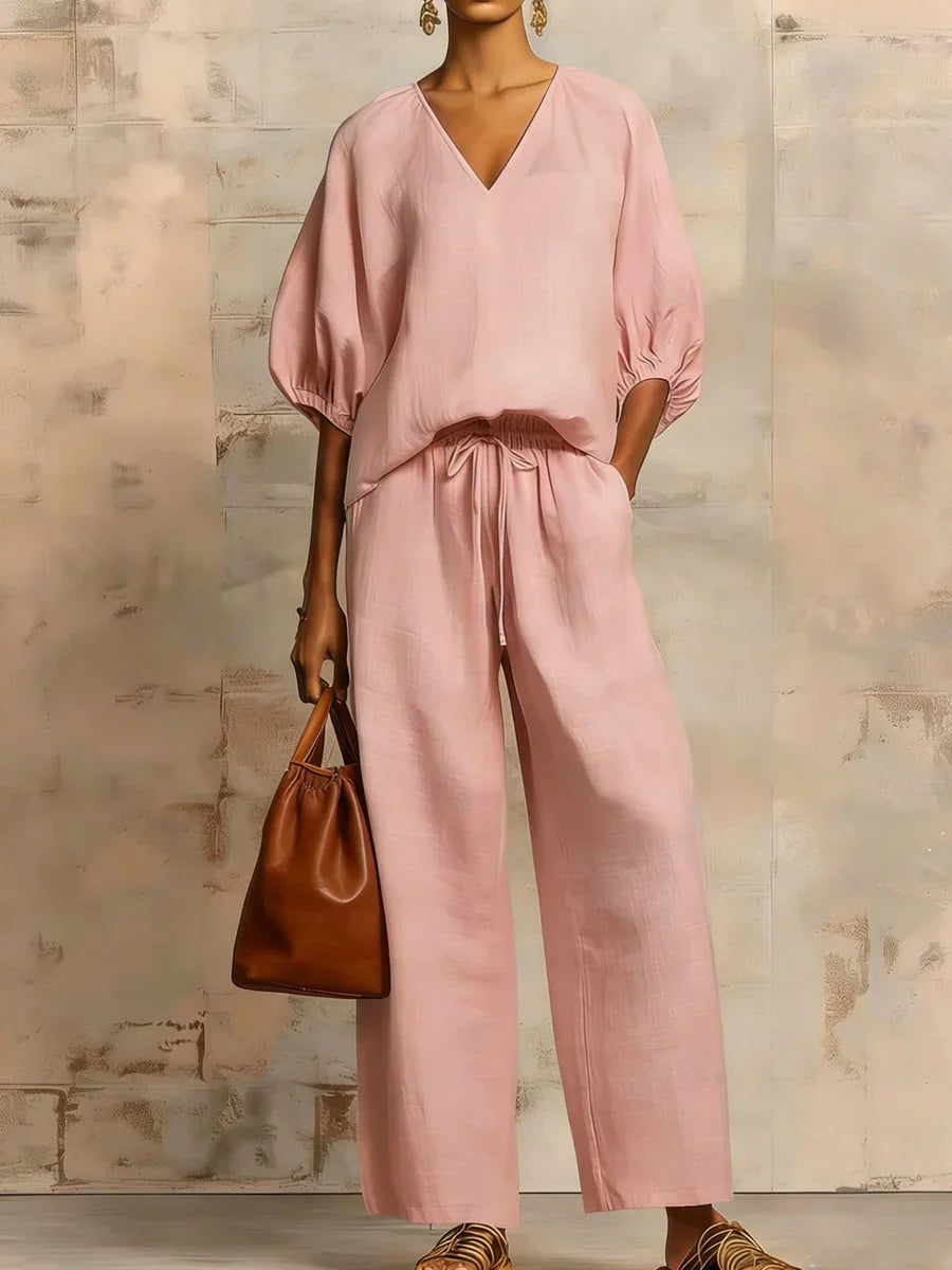 P|H - Relaxed Elegant Two-Piece Set Valencia