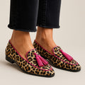 P|H - Leopard Pom-Pom Loafers Joyce