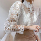P|H - Long Sleeve Lace Detail Shirt Tove