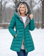 P|H - Faux Fur Hooded Puffer Coat Judith