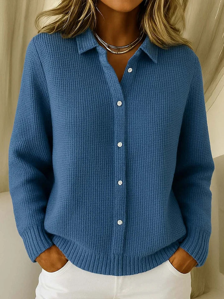 P|H - Collared Waffle Knit Sweater Dorothy