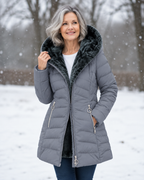 P|H - Faux Fur Hooded Puffer Coat Judith