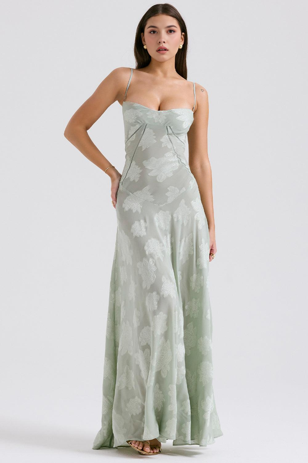 P|H - Elegant Green Dress Eva