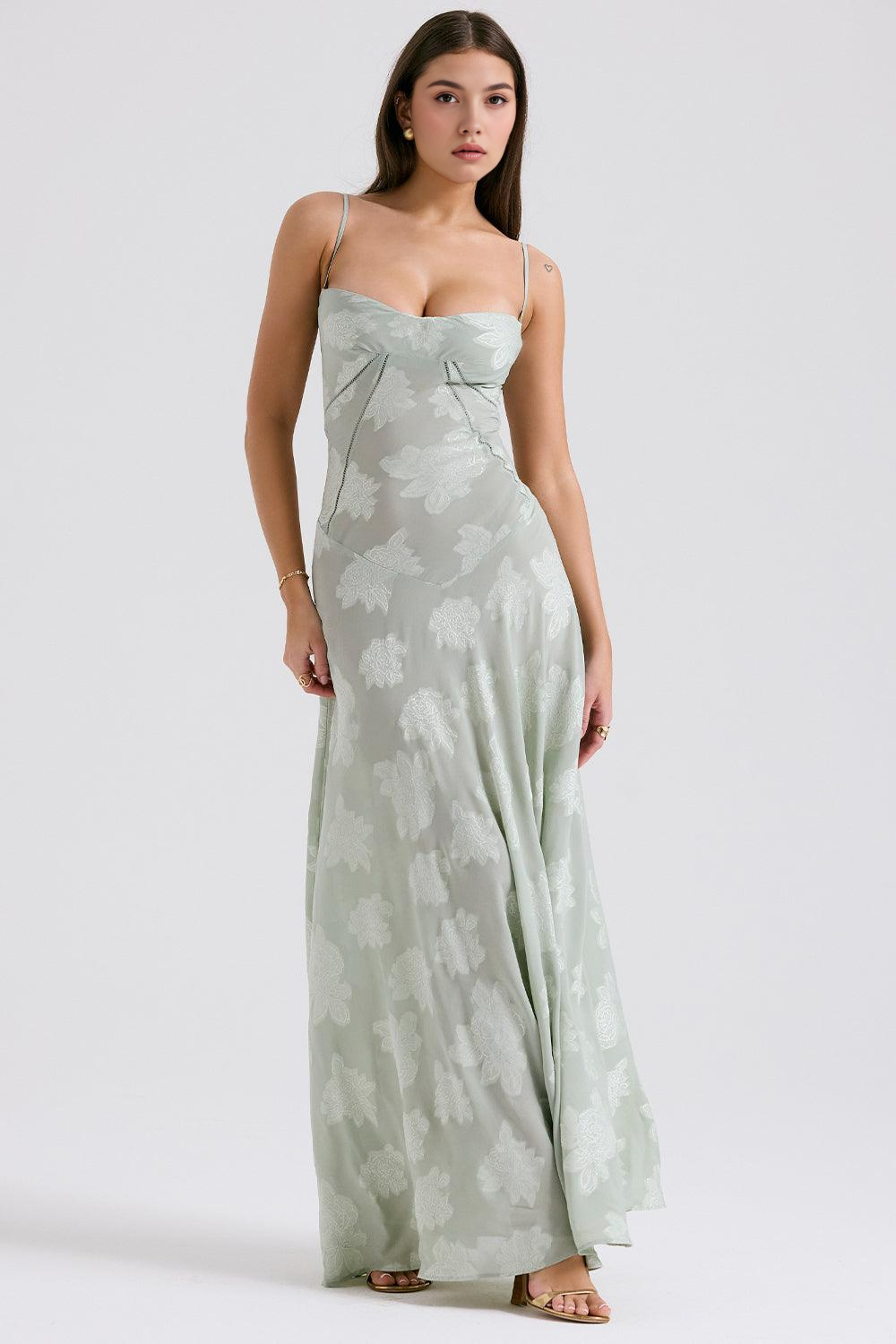 P|H - Elegant Green Dress Eva