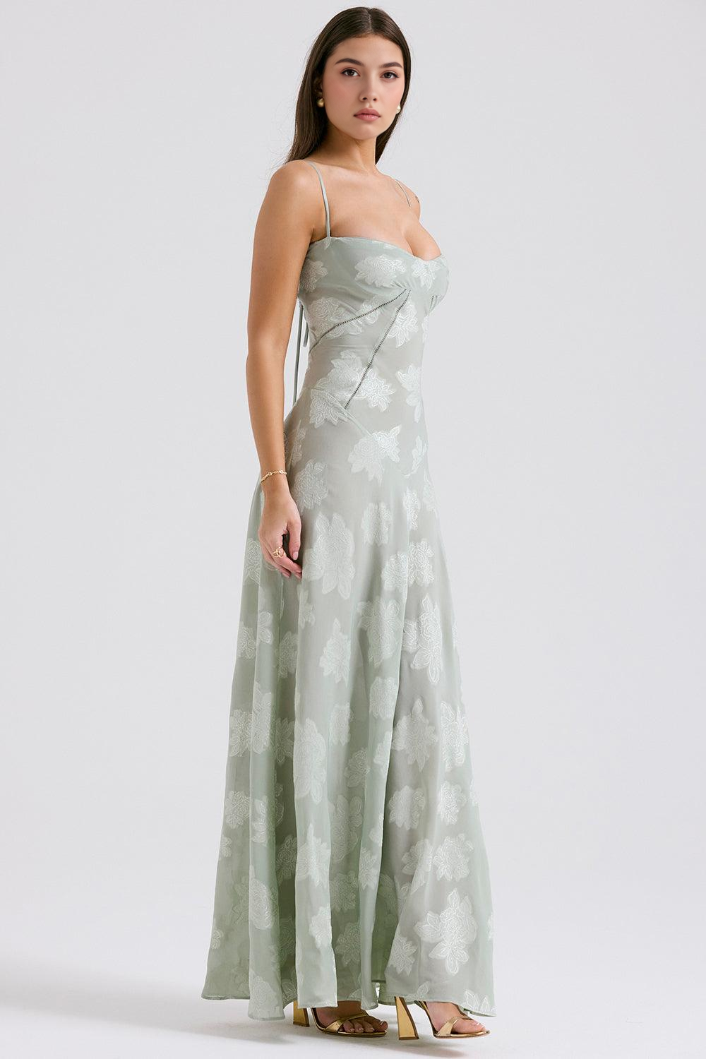P|H - Elegant Green Dress Eva