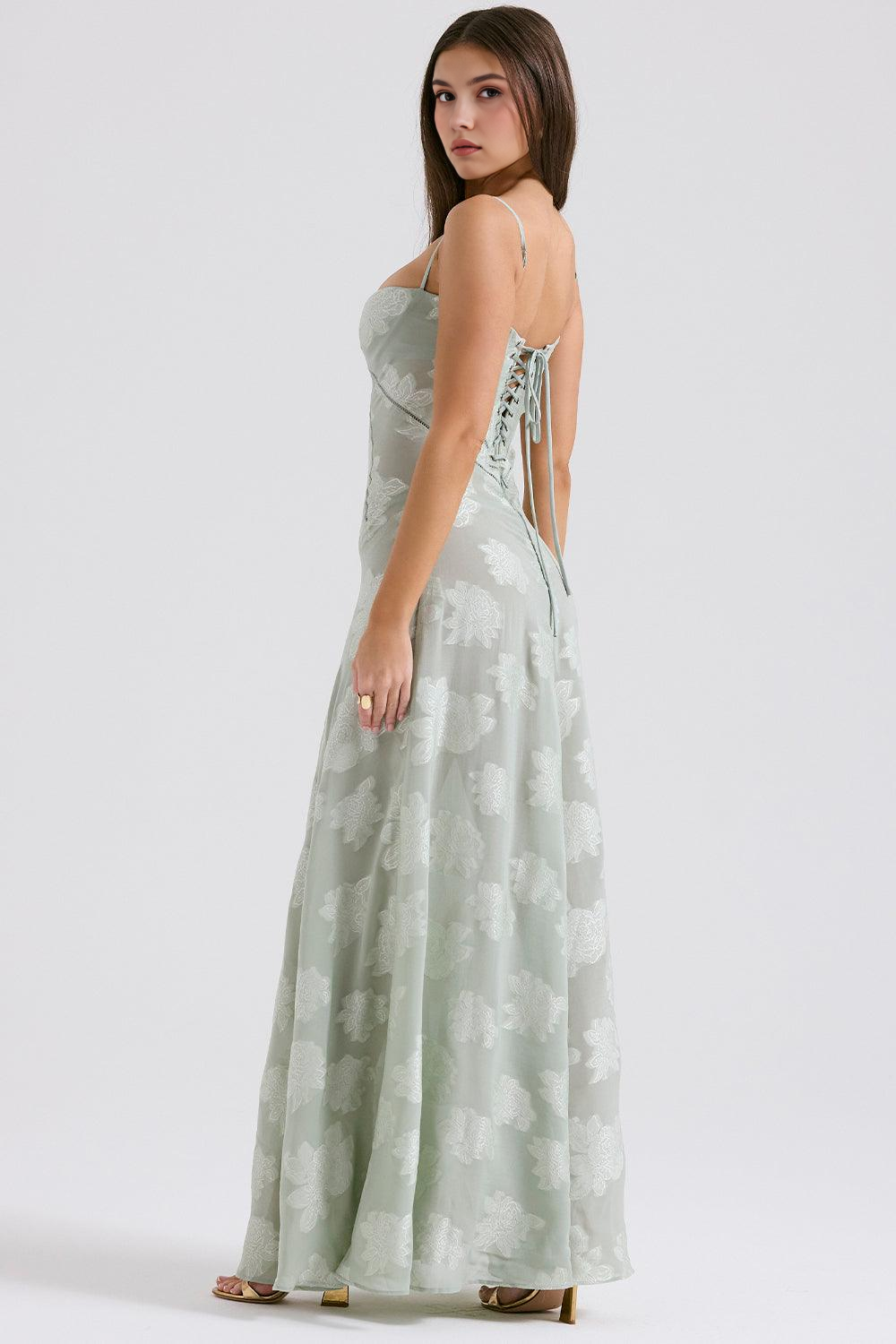 P|H - Elegant Green Dress Eva