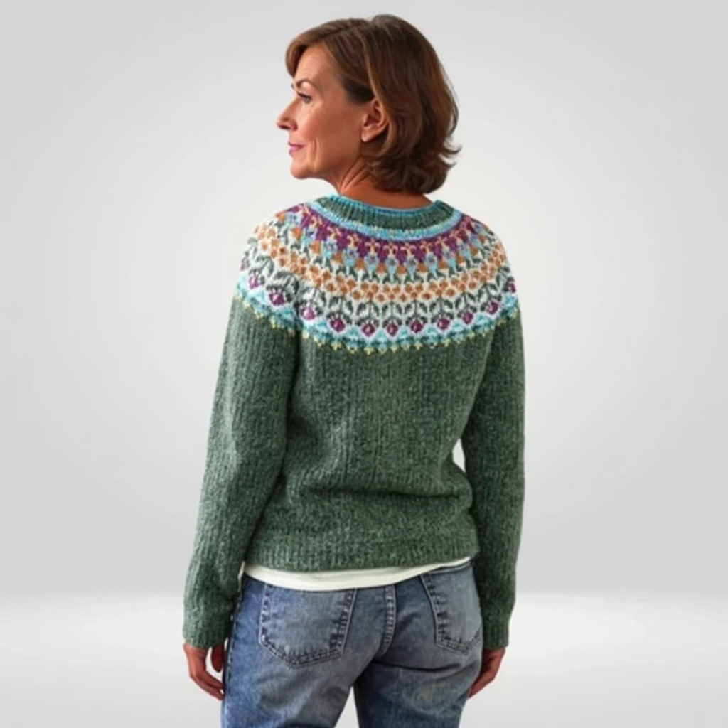 P|H - Evergreen Nordic Yoke Knit Sweater Grace