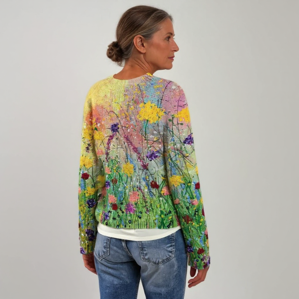 P|H - Watercolor Meadow Knit Sweater Theresa