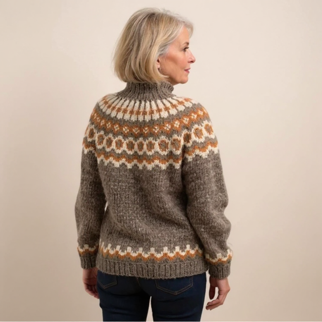 P|H - Ring Pattern Yoke Knit Sweater Sandra