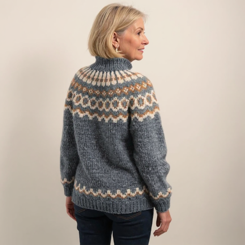 P|H - Ring Pattern Yoke Knit Sweater Sandra