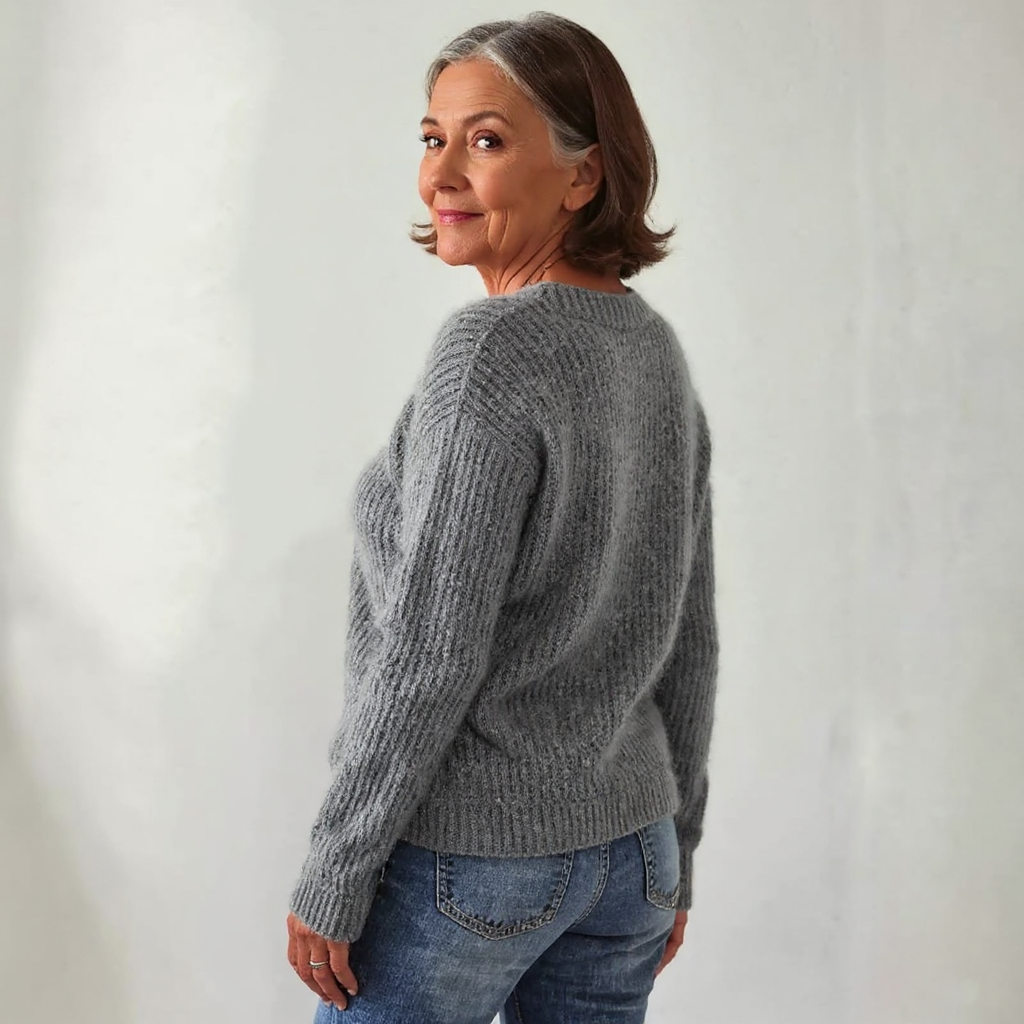 P|H - Gray Sheep Motif Knit Sweater Nancy