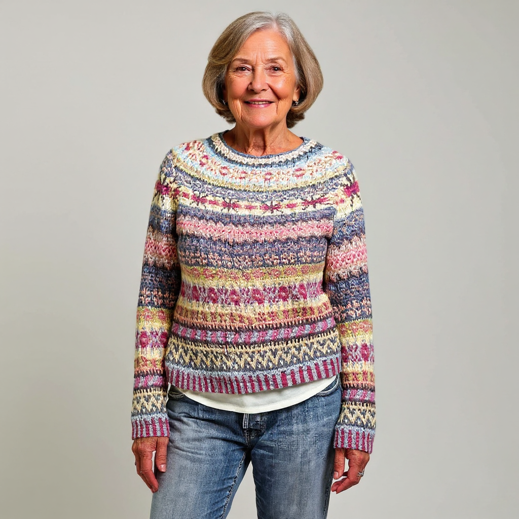 P|H - Heather Multi Fair Isle Knit Sweater Gloria