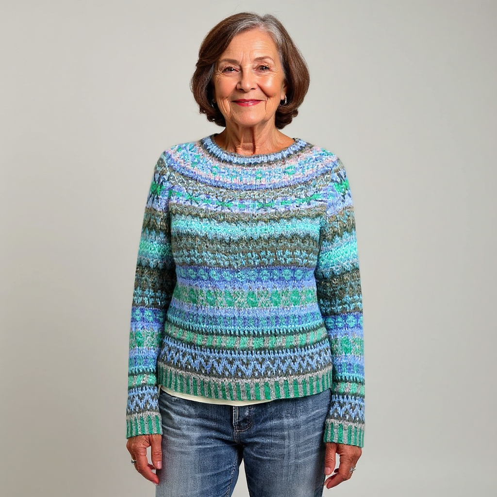 P|H - Ocean Multi Fair Isle Knit Sweater Margaret