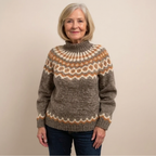 P|H - Ring Pattern Yoke Knit Sweater Sandra