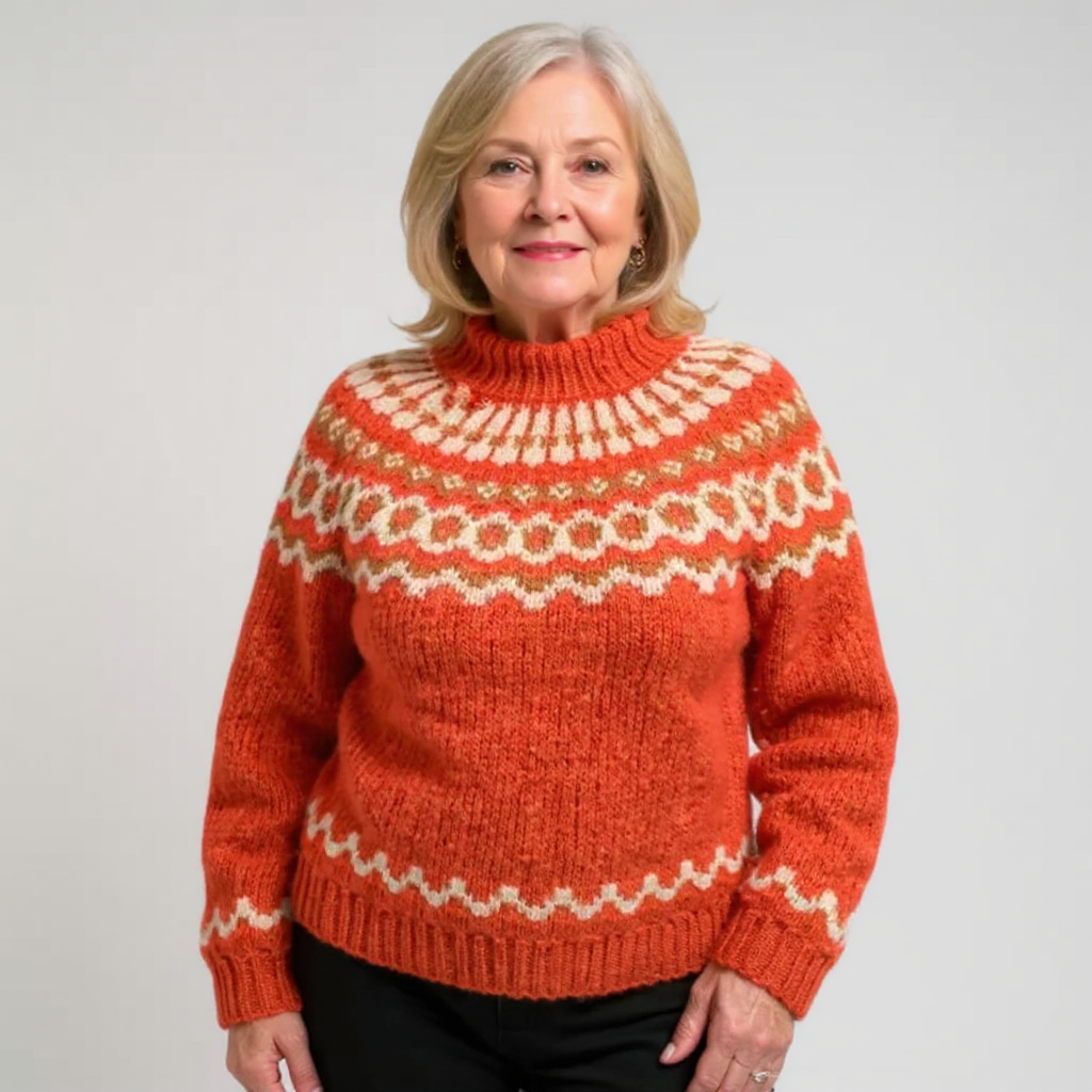 P|H - Ring Pattern Yoke Knit Sweater Sandra
