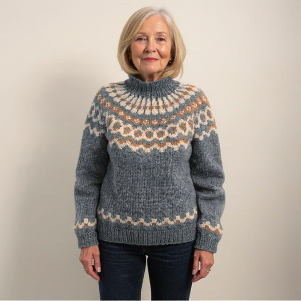 P|H - Ring Pattern Yoke Knit Sweater Sandra