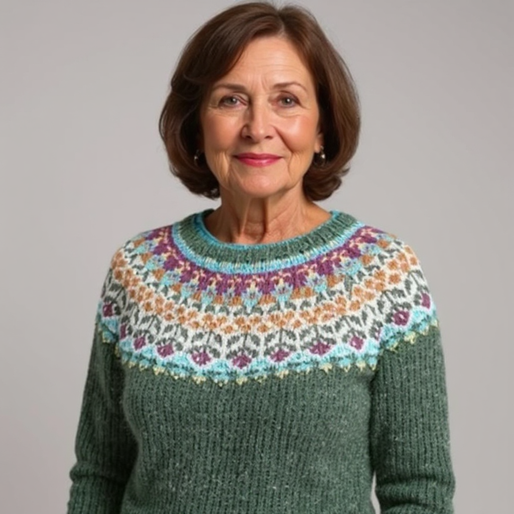 P|H - Evergreen Nordic Yoke Knit Sweater Grace