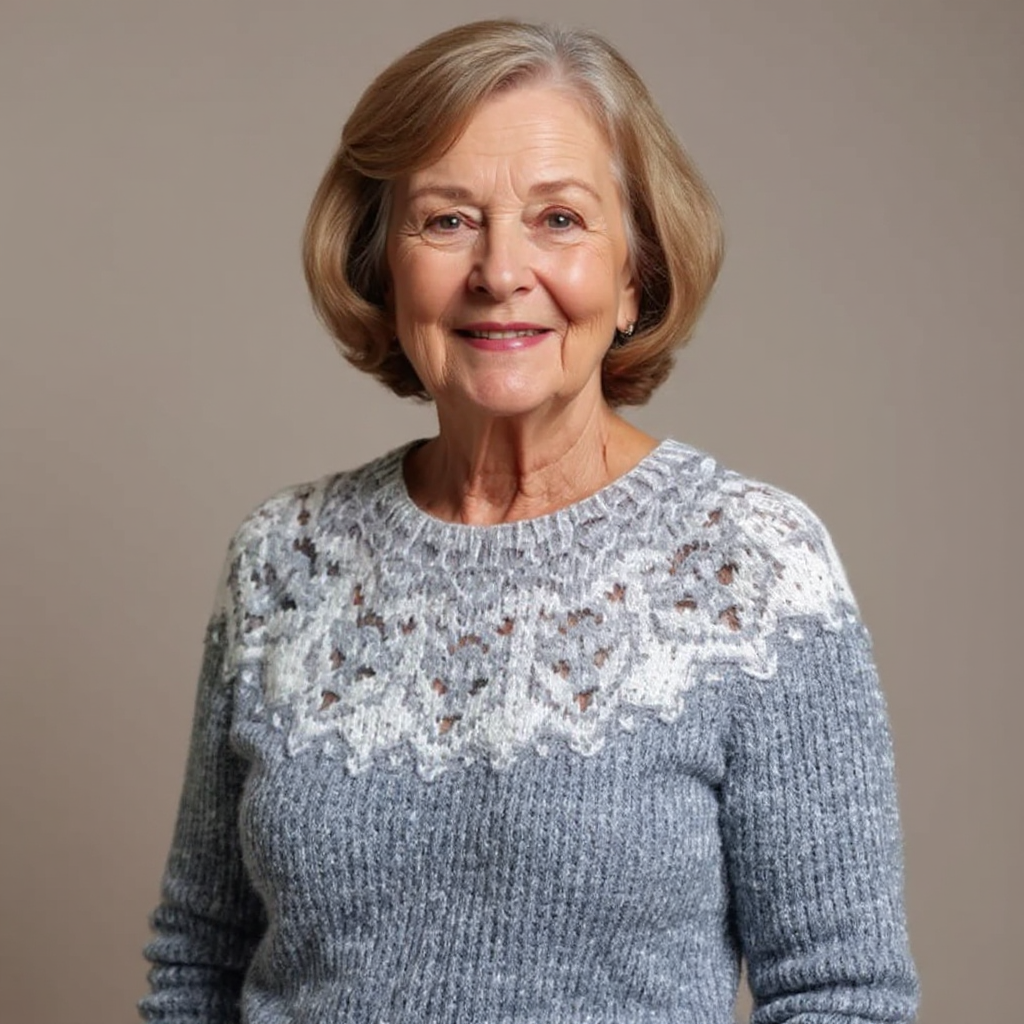P|H - Frosted Snowflake Knit Sweater Patricia