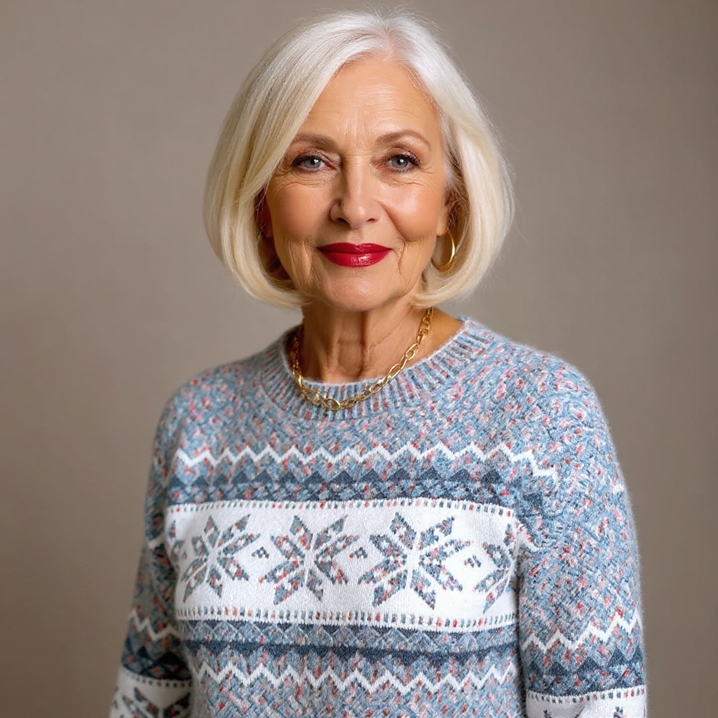 P|H - Snowflake Band Knit Sweater Barbara