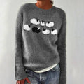 P|H - Gray Sheep Motif Knit Sweater Nancy