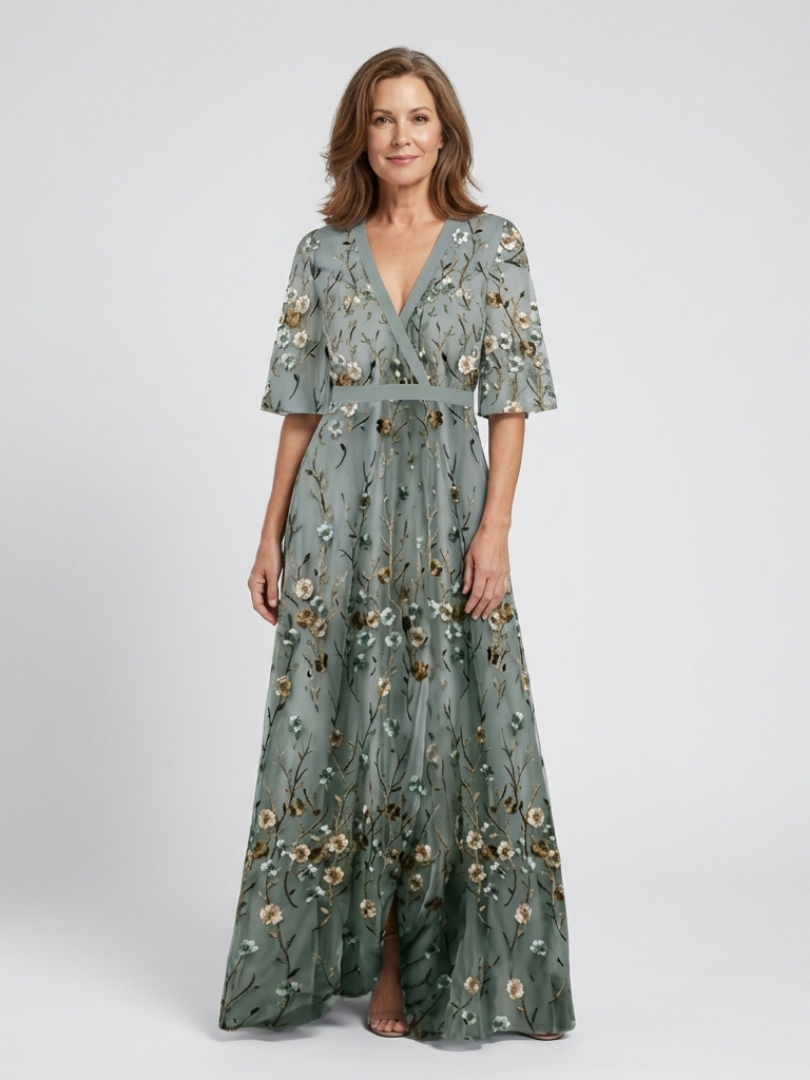 P|H - Short Sleeve Maxi Dress Evadne