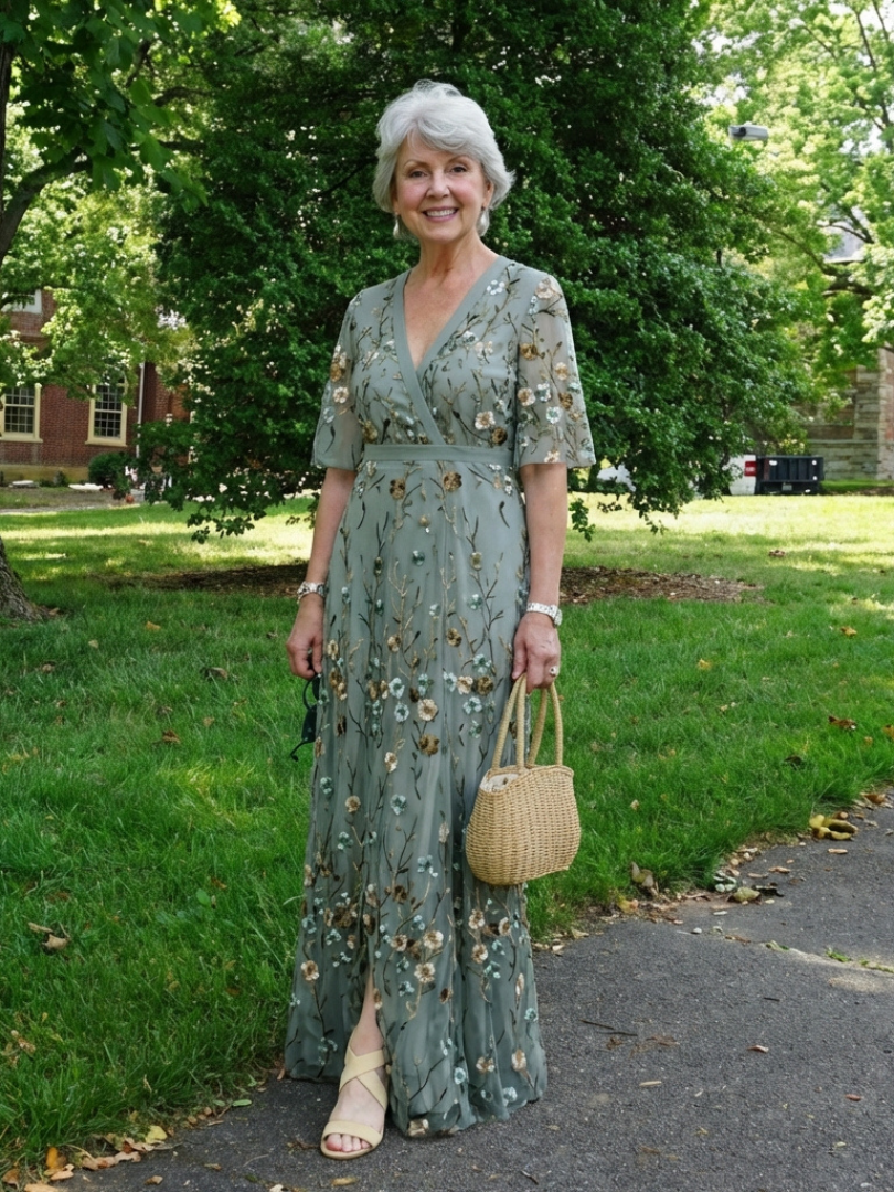 P|H - Short Sleeve Maxi Dress Evadne