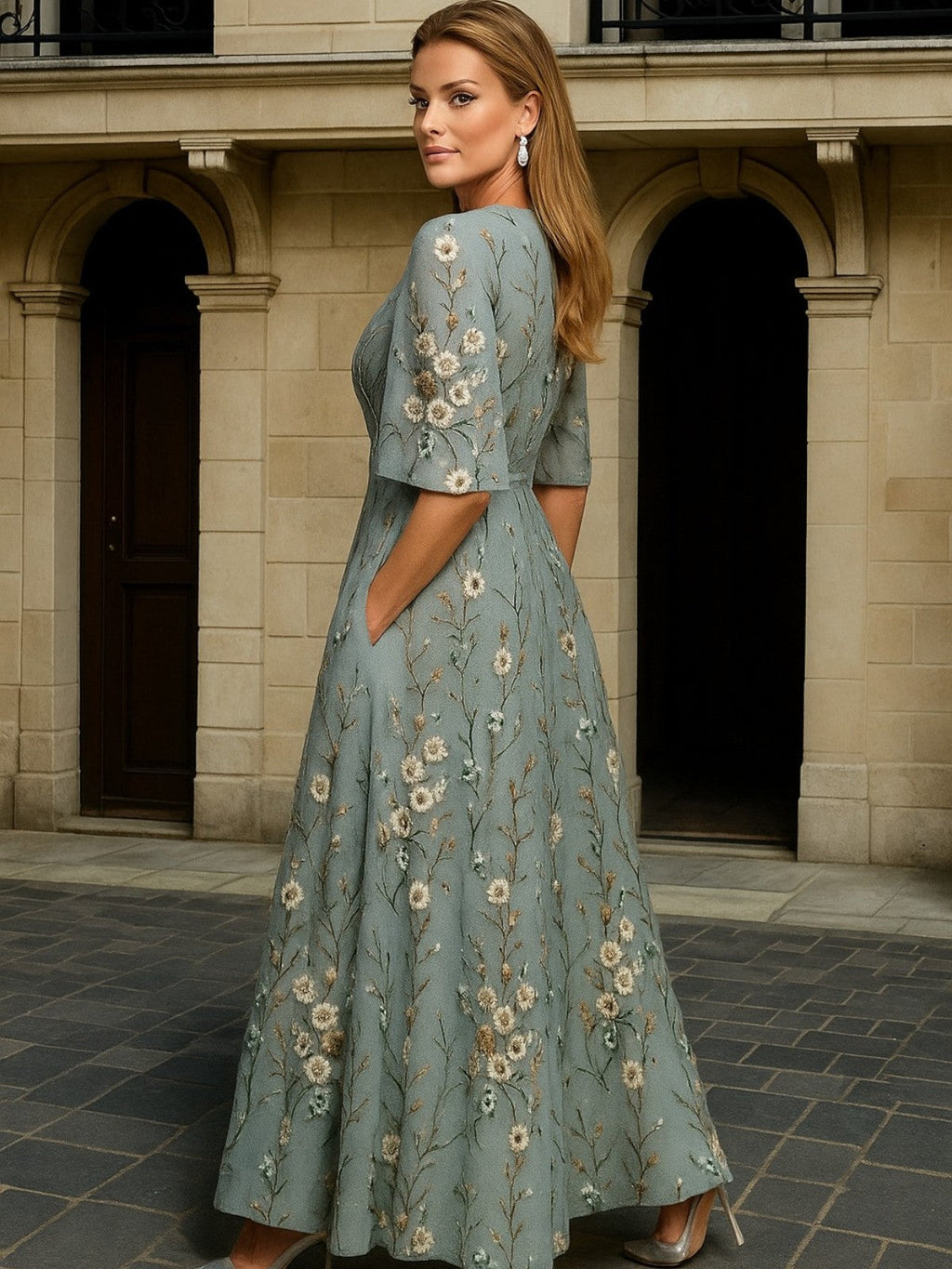 P|H - Botanical Maxi Dress Irène