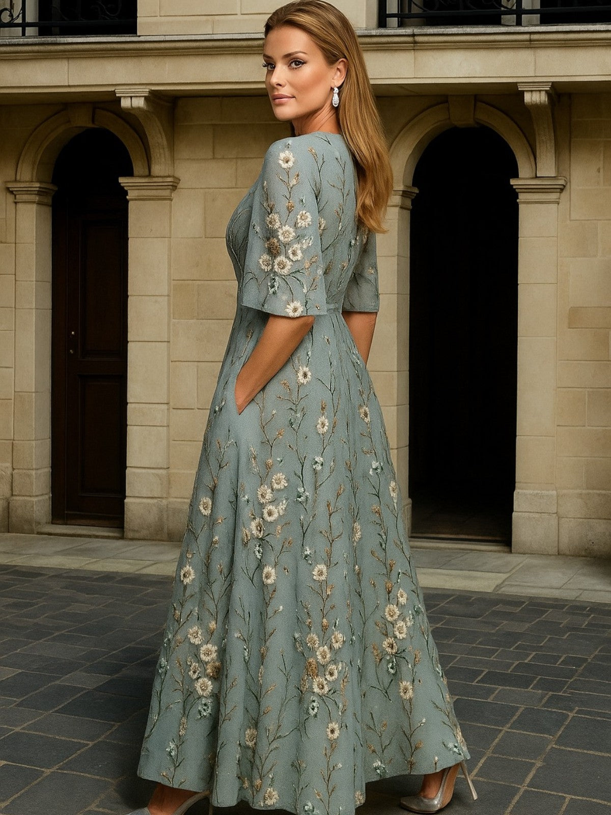 P|H - Botanical Maxi Dress Irène
