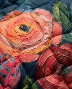 P|H - Painted Floral Quilted Jacket Rose