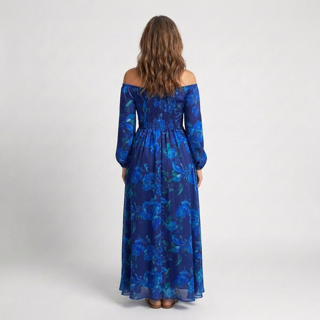 P|H - Off-Shoulder Floral Maxi Dress Aspen