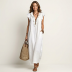 P|H - Ruffle V-Neck Maxi Dress Marilyn