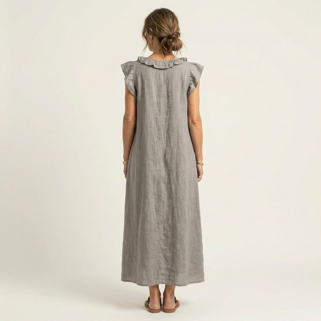 P|H - Ruffle V-Neck Maxi Dress Marilyn